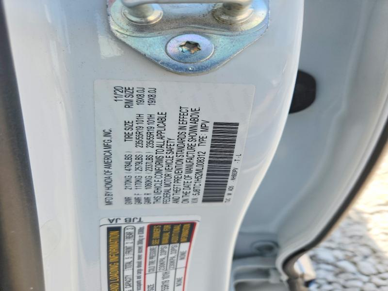 2021 Acura Rdx მანქანა იყიდება აუქციონზე, vin: 5J8TC1H52ML008312, აუქციონის ნომერი: 51364286