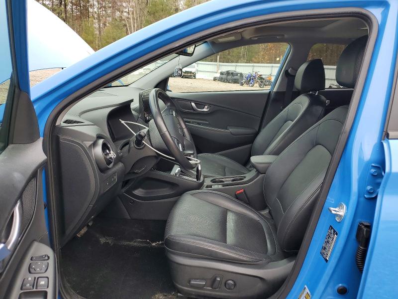 2022 Hyundai Kona მანქანა იყიდება აუქციონზე, vin: KM8K5CA32NU822587, აუქციონის ნომერი: 48507706