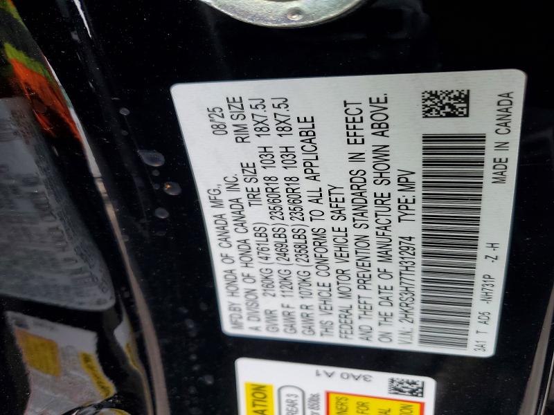Aukcja sprzedaży 2026 Honda Cr-v, vin: 2HKRS3H77TH312974, numer aukcji: 51072916