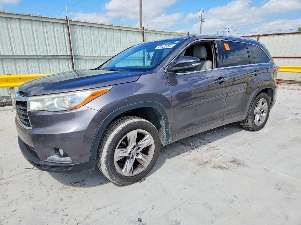 2015 Toyota Highlander მანქანა იყიდება აუქციონზე, vin: 5TDYKRFH3FS081354, აუქციონის ნომერი: 49720476