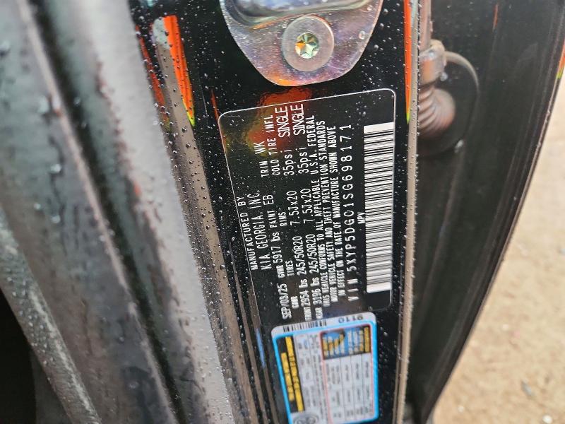51212446 :رقم المزاد ، 5XYP5DGC1SG698171 vin ، 2025 Kia Telluride مزاد بيع