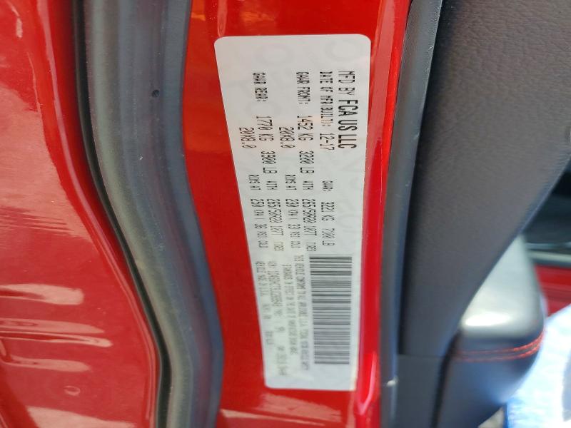 Продаж на аукціоні авто 2018 Dodge Durango, vin: 1C4SDHCT9JC269549, номер лоту: 48663246
