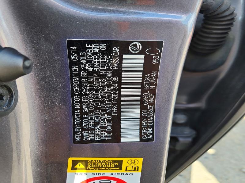 Aukcja sprzedaży 2014 Lexus Es 350, vin: JTHBK1GG2E2134188, numer aukcji: 48797226