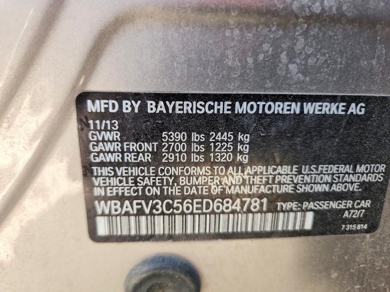 Aukcja sprzedaży 2014 Bmw 535, vin: WBAFV3C56ED684781, numer aukcji: 50516086