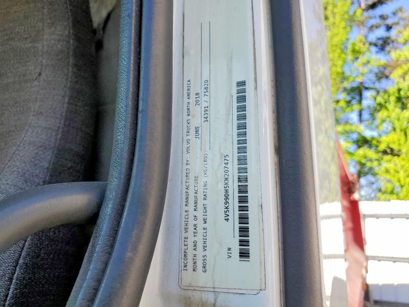 Продажа на аукционе авто 2019 Volv Vhd, vin: 4V5K99DH5KN207475, номер лота: 48667666