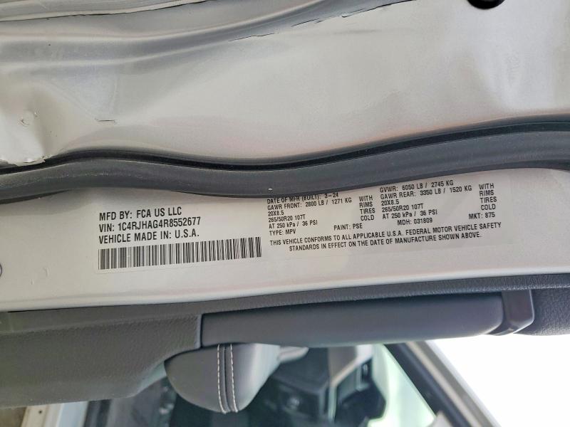 Aukcja sprzedaży 2024 Jeep Grand Cherokee, vin: 1C4RJHAG4R8552677, numer aukcji: 49439516