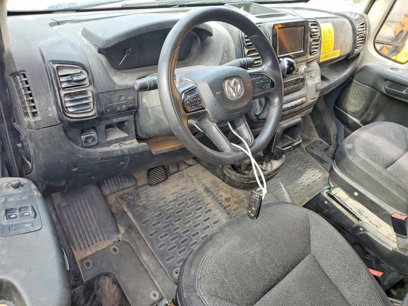 49608496 :رقم المزاد ، 3C6MRVJGXNE112360 vin ، 2022 Ram Promaster 3500 مزاد بيع