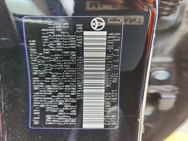 Продаж на аукціоні авто 2025 Toyota Corolla, vin: 5YFB4MDE0SP253404, номер лоту: 49725496