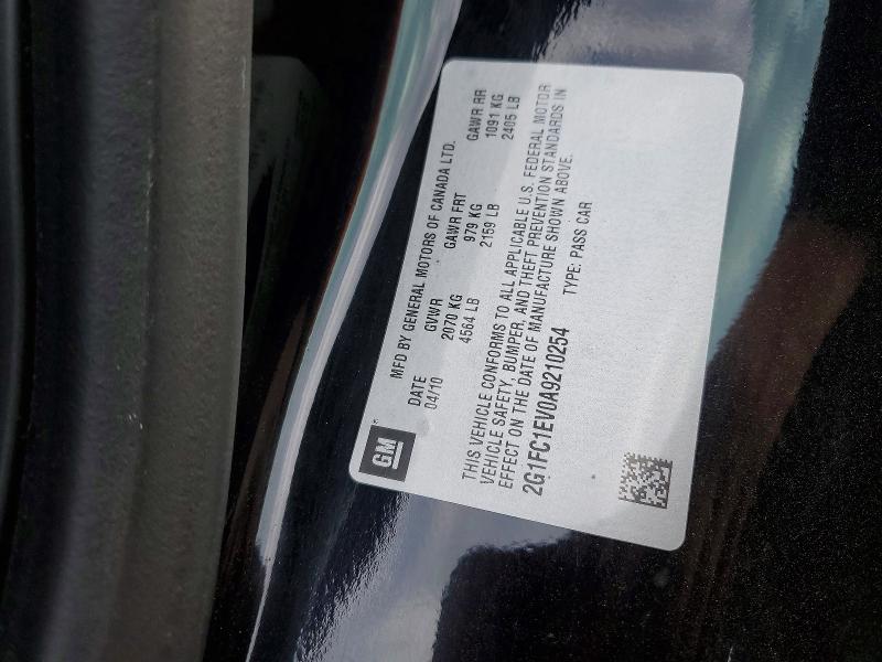 Продажа на аукционе авто 2010 Chevrolet Camaro, vin: 2G1FC1EV0A9210254, номер лота: 50258676