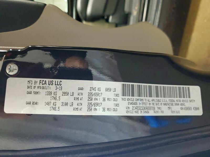 Продажа на аукционе авто 2019 Dodge Grand Caravan, vin: 2C4RDGCG3KR659728, номер лота: 51599956