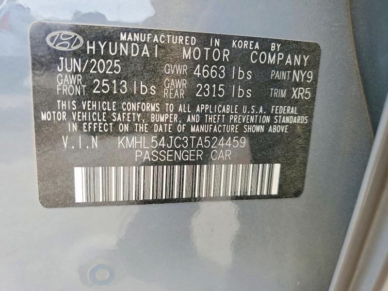 Aukcja sprzedaży 2026 Hyundai Sonata, vin: KMHL54JC3TA524459, numer aukcji: 49472396