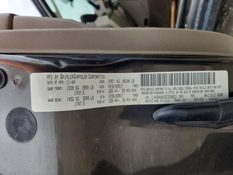 Продаж на аукціоні авто 2005 Jeep Grand Cherokee, vin: 1J4HR48N25C559923, номер лоту: 51200986