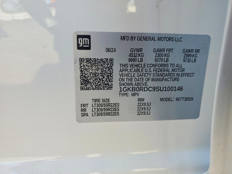 Продажа на аукционе авто 2025 Gmc Hummer Suv, vin: 1GKB0RDC9SU100146, номер лота: 49598176
