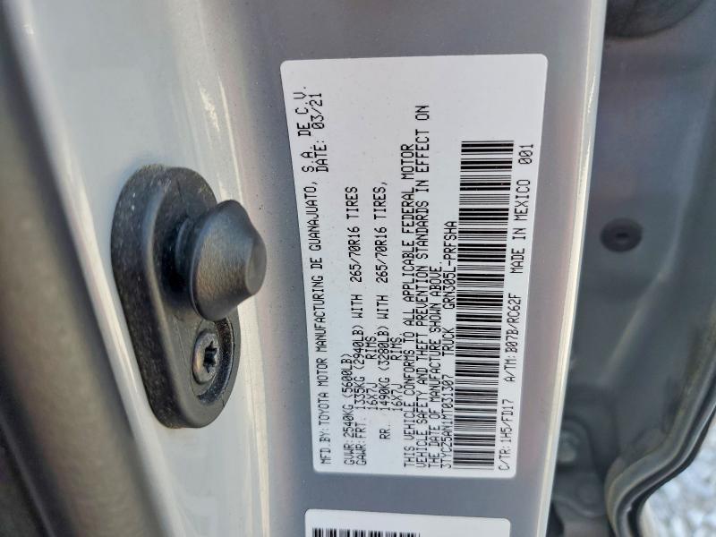 Продаж на аукціоні авто 2021 Toyota Tacoma, vin: 3TYCZ5AN1MT031307, номер лоту: 48594406