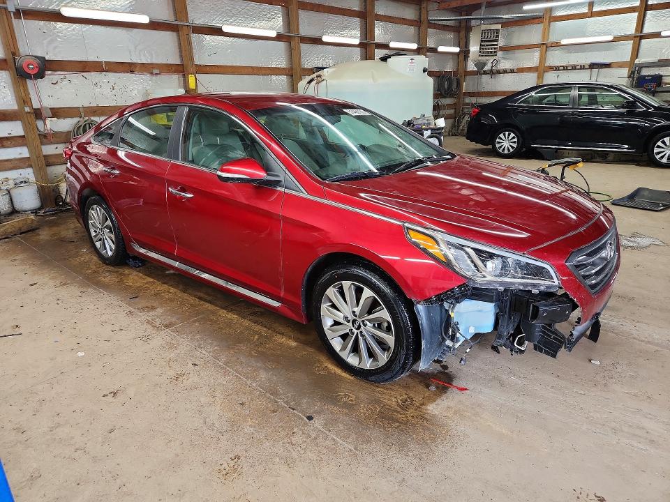 2015 Hyundai Sonata მანქანა იყიდება აუქციონზე, vin: 5NPE34AF1FH245599, აუქციონის ნომერი: 51466136