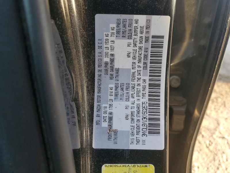 48783976 :رقم المزاد ، 3MYDLBYV3KY502676 vin ، 2019 Toyota Yaris مزاد بيع