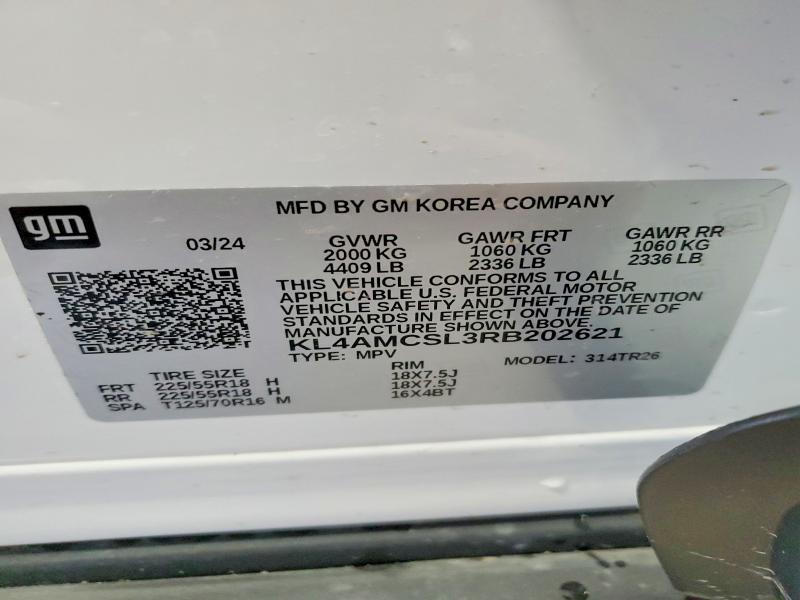 Aukcja sprzedaży 2024 Buick Encore Gx, vin: KL4AMCSL3RB202621, numer aukcji: 48499886