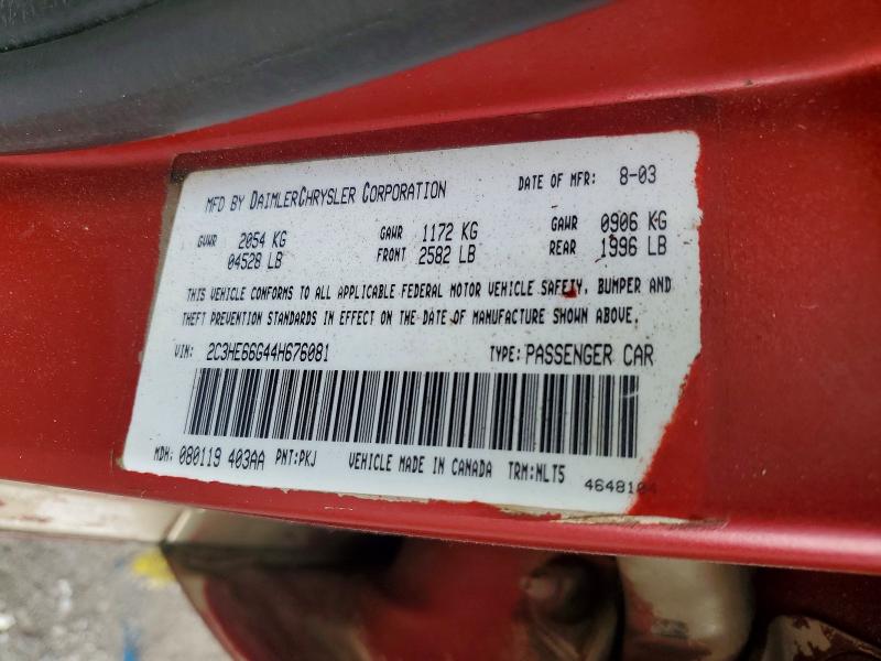 Продажа на аукционе авто 2004 Chrysler 300m, vin: 2C3HE66G44H676081, номер лота: 47388596