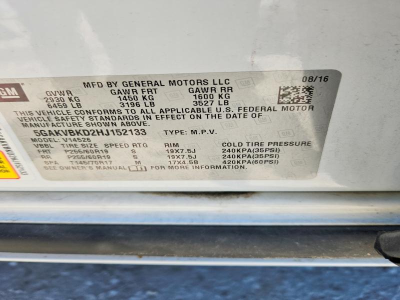 Aukcja sprzedaży 2017 Buick Enclave, vin: 5GAKVBKD2HJ152133, numer aukcji: 51494316