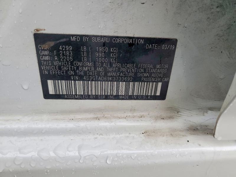 Продаж на аукціоні авто 2019 Subaru Impreza, vin: 4S3GTAD69K3733692, номер лоту: 49814906
