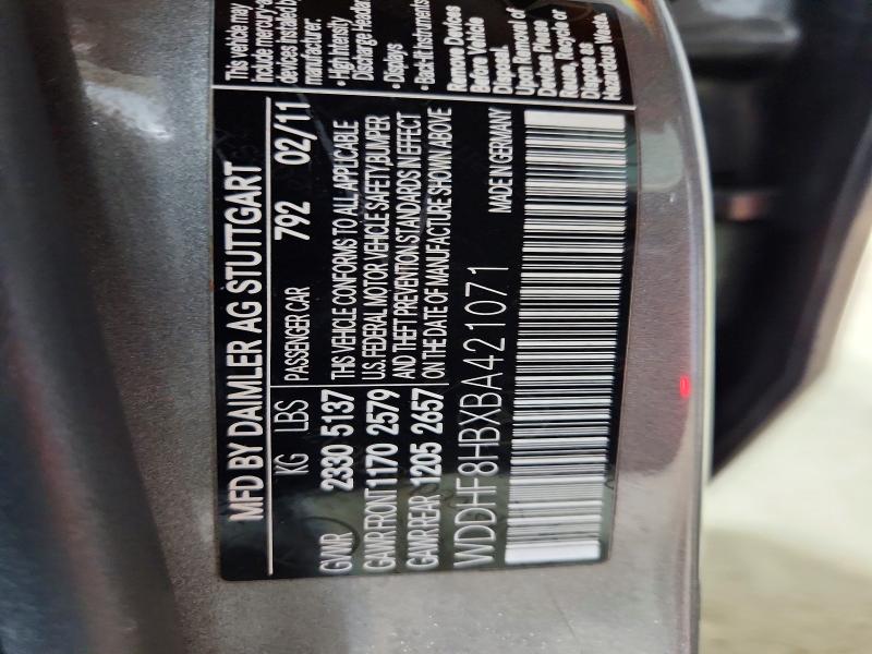 Aukcja sprzedaży 2011 Mercedes-benz E, vin: WDDHF8HBXBA421071, numer aukcji: 49107786