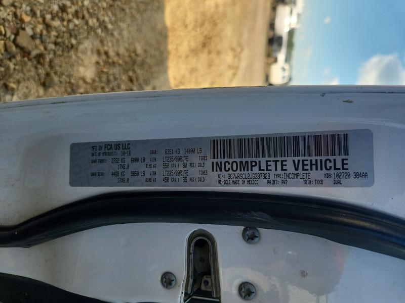 Продаж на аукціоні авто 2018 Ram 3500, vin: 3C7WRSCL2JG387328, номер лоту: 48089096