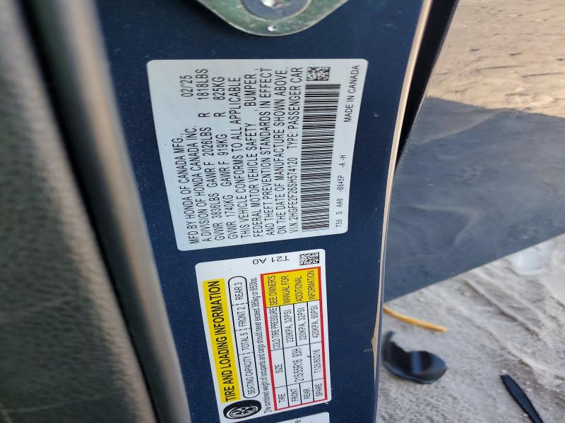 Продажа на аукционе авто 2025 Honda Civic, vin: 2HGFE2F26SH574120, номер лота: 50284966