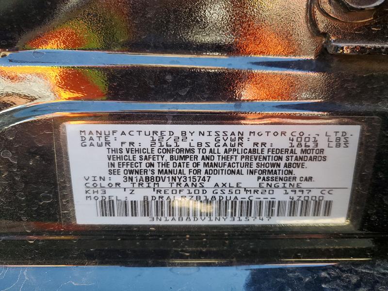 49905526 :رقم المزاد ، 3N1AB8DV1NY315747 vin ، 2022 Nissan Sentra مزاد بيع