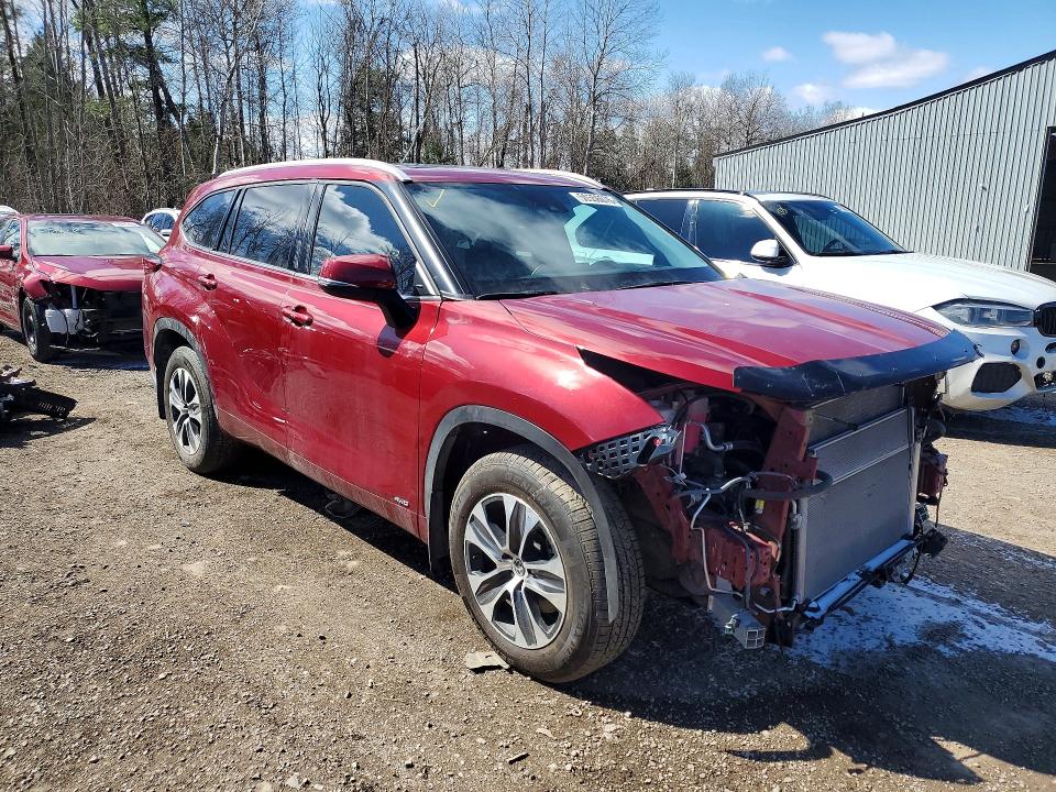 2022 Toyota Highlander Hybrid მანქანა იყიდება აუქციონზე, vin: 5TDGBRCH4NS560512, აუქციონის ნომერი: 50556076
