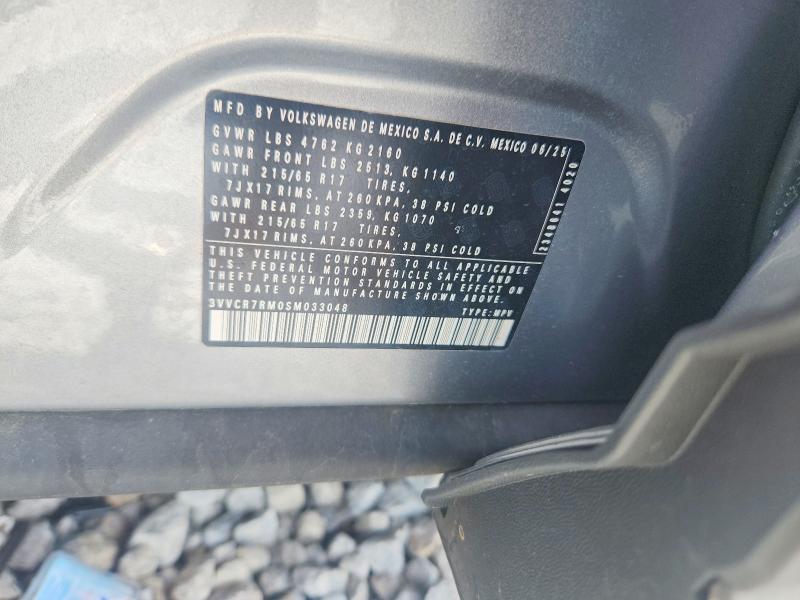 51601086 :رقم المزاد ، 3VVCR7RM0SM033048 vin ، 2025 Volkswagen Tiguan مزاد بيع