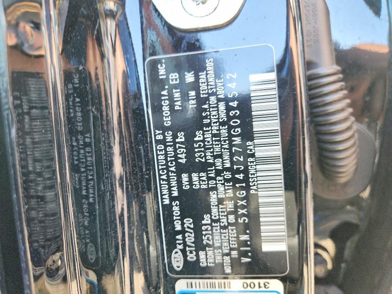 Aukcja sprzedaży 2021 Kia K5, vin: 5XXG14J27MG034542, numer aukcji: 51905896