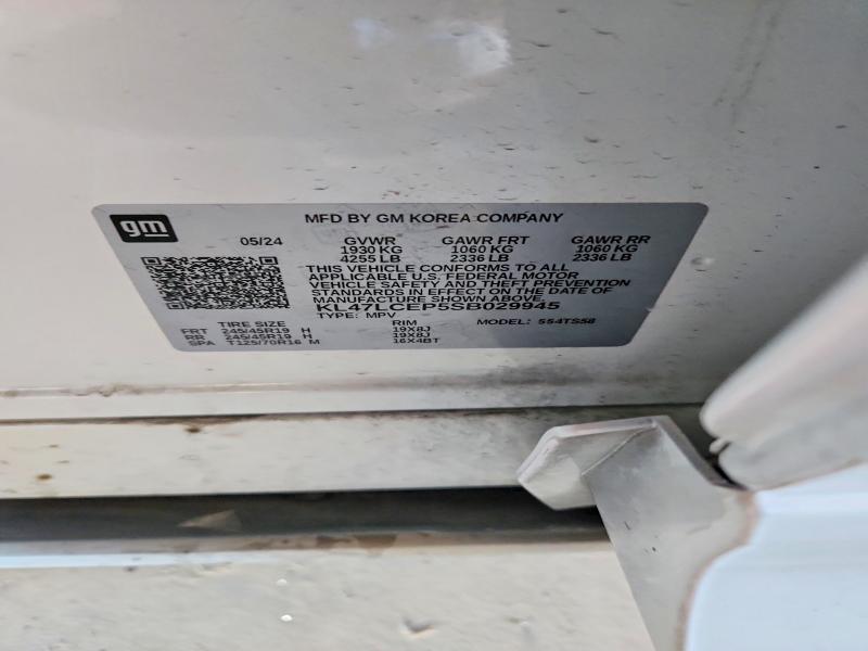 2025 Buick Envista მანქანა იყიდება აუქციონზე, vin: KL47LCEP5SB029945, აუქციონის ნომერი: 51797816