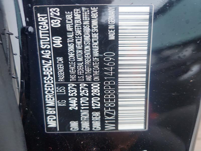 Aukcja sprzedaży 2023 Mercedes-benz E, vin: W1KZF8EB8PB144690, numer aukcji: 49769346