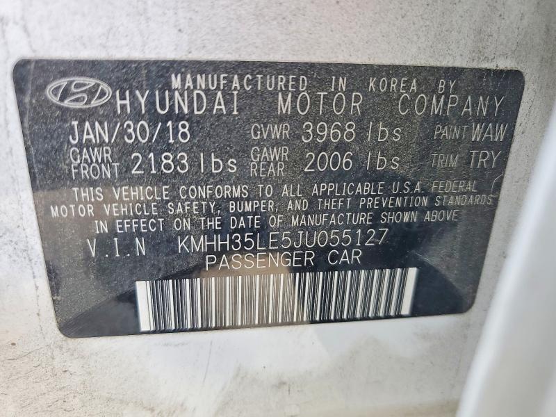 Продажа на аукционе авто 2018 Hyundai Elantra Gt, vin: KMHH35LE5JU055127, номер лота: 48183716