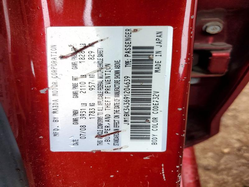 Auction sale of the 2009 Mazda 3, vin: JM1BK343691204639, lot number: 51942086