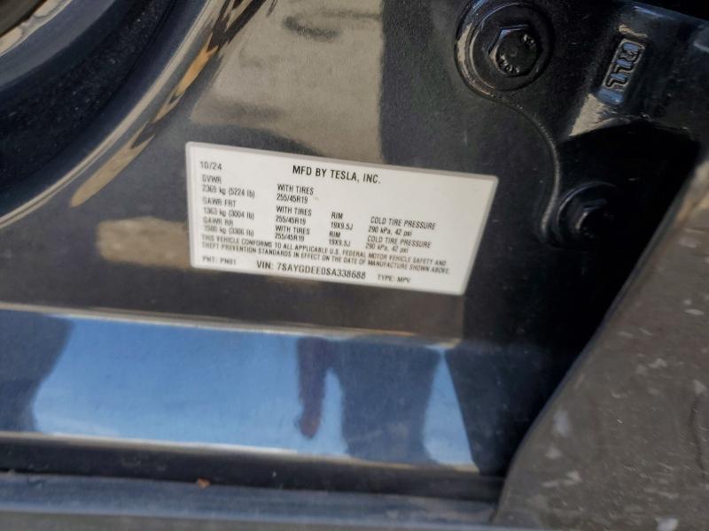 Продаж на аукціоні авто 2025 Tesla Model Y, vin: 7SAYGDEE0SA338688, номер лоту: 48309116