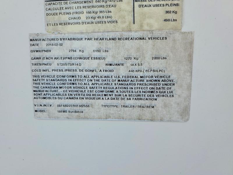 Aukcja sprzedaży 2019 Heartland Rv Sundance Tt, vin: 5SFSB2227KE382558, numer aukcji: 48604916