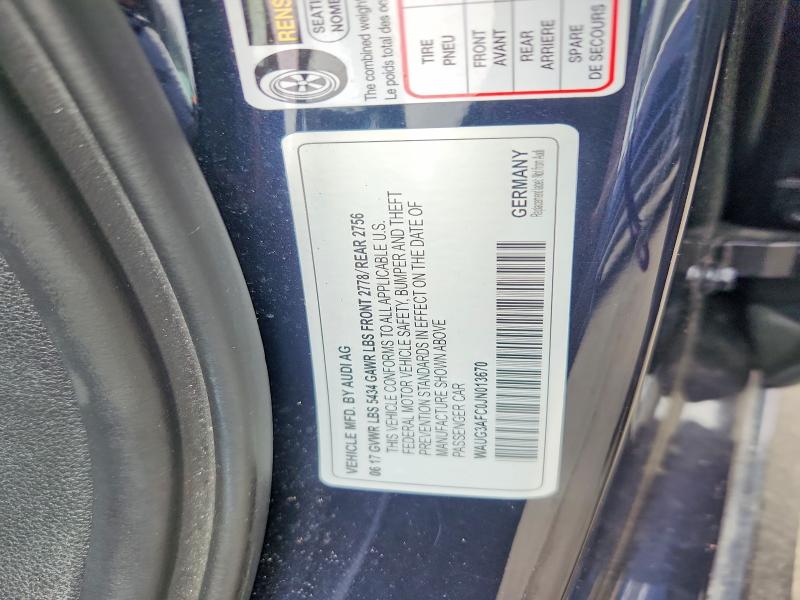 Aukcja sprzedaży 2018 Audi A6, vin: WAUG3AFC0JN013670, numer aukcji: 47738766