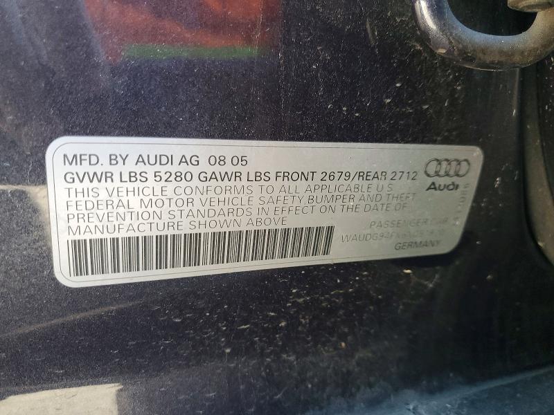 2006 Audi A6 მანქანა იყიდება აუქციონზე, vin: WAUDG94FX6N061820, აუქციონის ნომერი: 48784196