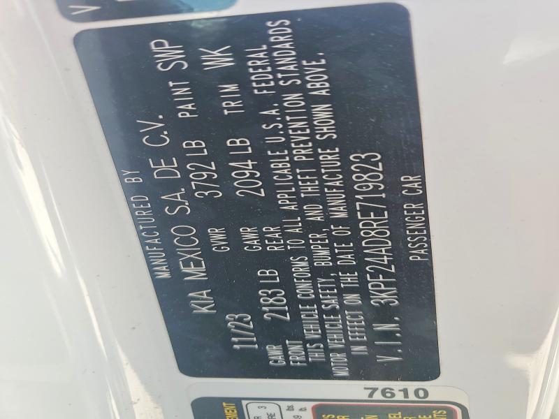 Aukcja sprzedaży 2024 Kia Forte, vin: 3KPF24AD8RE719823, numer aukcji: 50793026