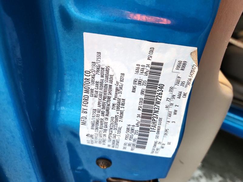 Aukcja sprzedaży 2007 Ford Focus, vin: 1FAHP37N37W226340, numer aukcji: 41630536
