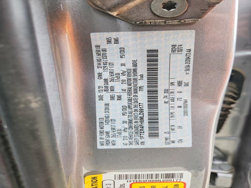 50786496 :رقم المزاد ، 1FTER4FH8MLD99177 vin ، 2021 Ford Ranger مزاد بيع
