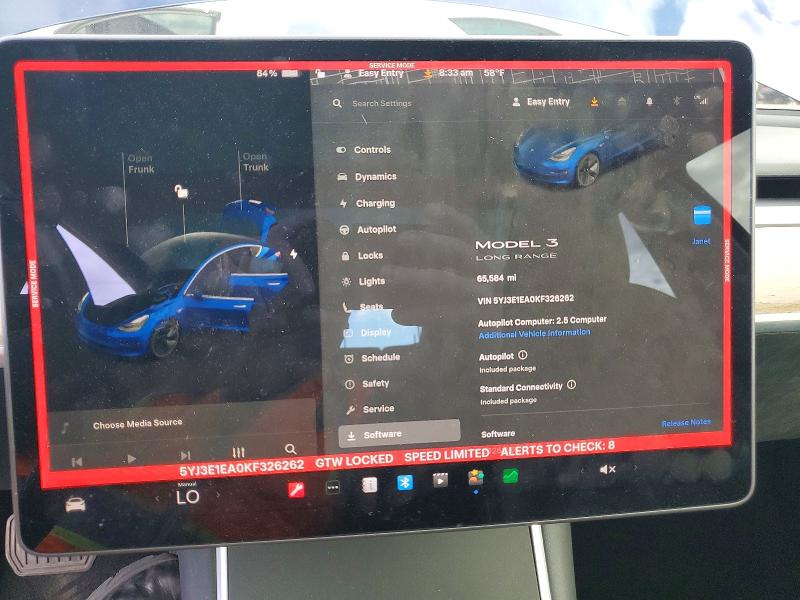 49790586 :رقم المزاد ، 5YJ3E1EA0KF326262 vin ، 2019 Tesla Model 3 مزاد بيع