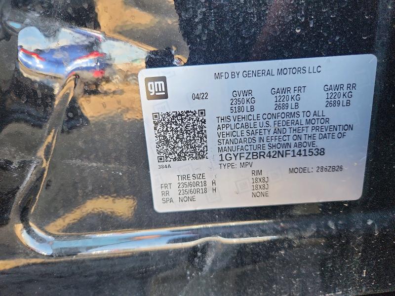 Продажа на аукционе авто 2022 Cadillac Xt4, vin: 1GYFZBR42NF141538, номер лота: 50836796
