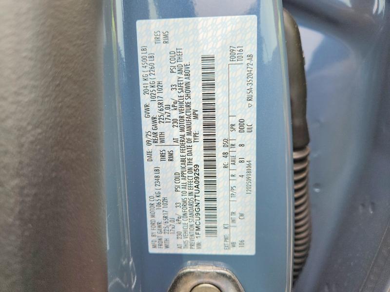 Продажа на аукционе авто 2026 Ford Escape, vin: 1FMCU9GN7TUA09259, номер лота: 51332826