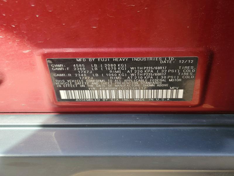 Продаж на аукціоні авто 2013 Subaru Outback, vin: 4S4BRBKC6D3266317, номер лоту: 50233146