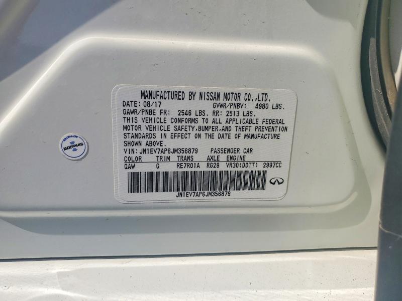 2018 Infiniti Q50 მანქანა იყიდება აუქციონზე, vin: JN1EV7AP6JM356879, აუქციონის ნომერი: 48673846