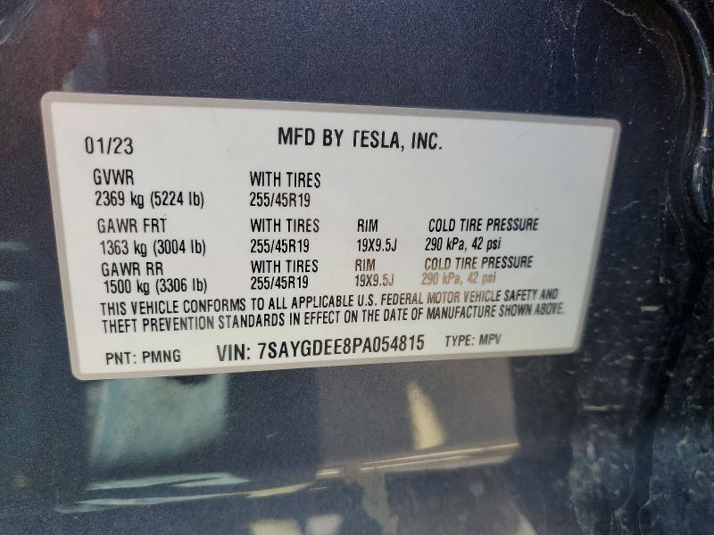 Aukcja sprzedaży 2023 Tesla Model Y, vin: 7SAYGDEE8PA054815, numer aukcji: 49389266