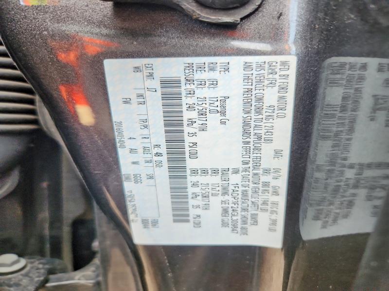 2016 Ford Focus მანქანა იყიდება აუქციონზე, vin: 1FADP3F24GL309847, აუქციონის ნომერი: 51290506
