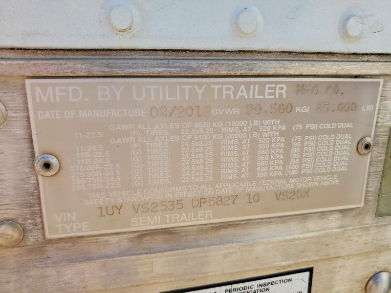 47555436 :رقم المزاد ، 1UYVS2535DP582710 vin ، 2013 Utility Dry Freight Trailer مزاد بيع